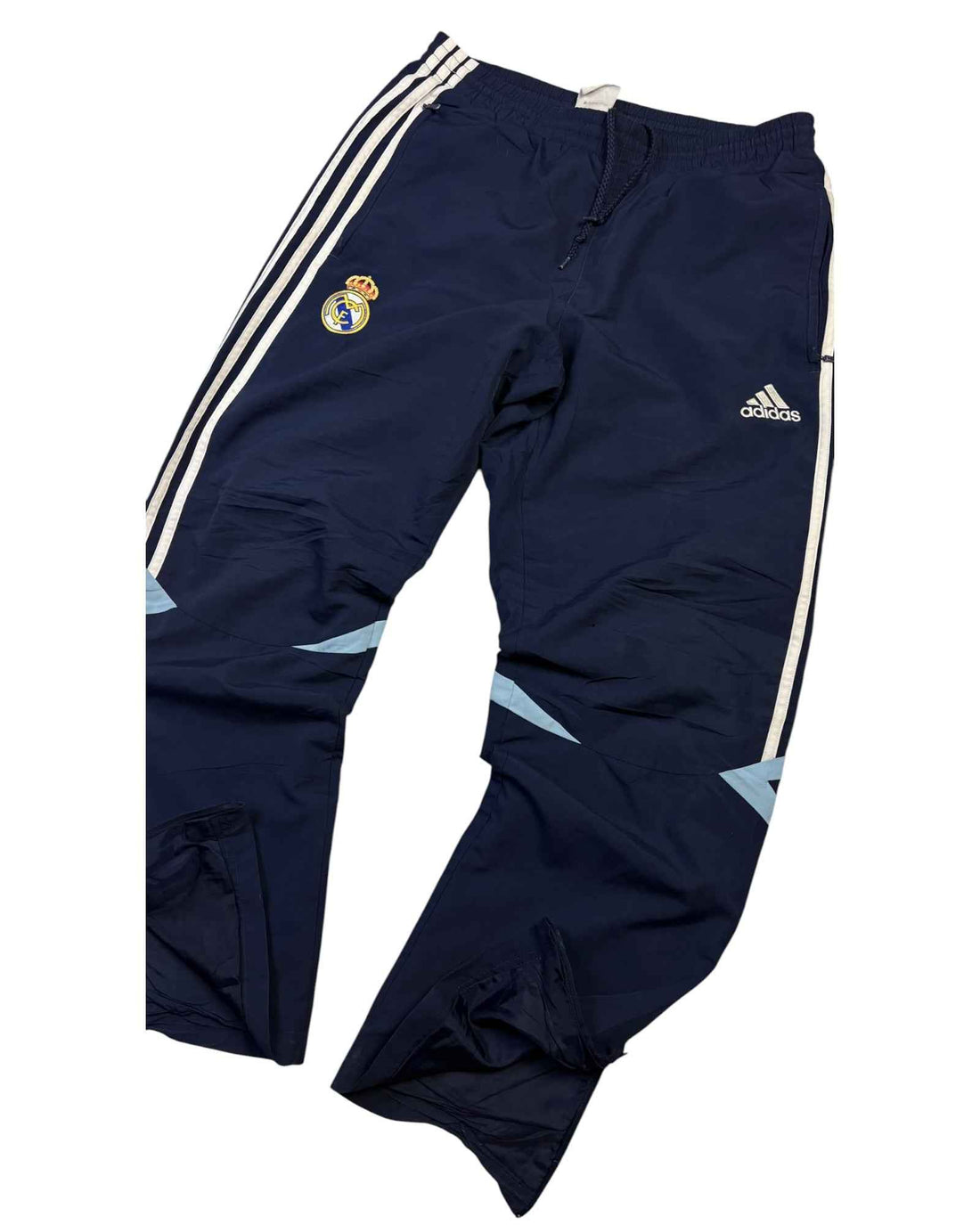 Vintage 2000s Adidas x Real Madrid Sweatpants | Navy Blue | Size M