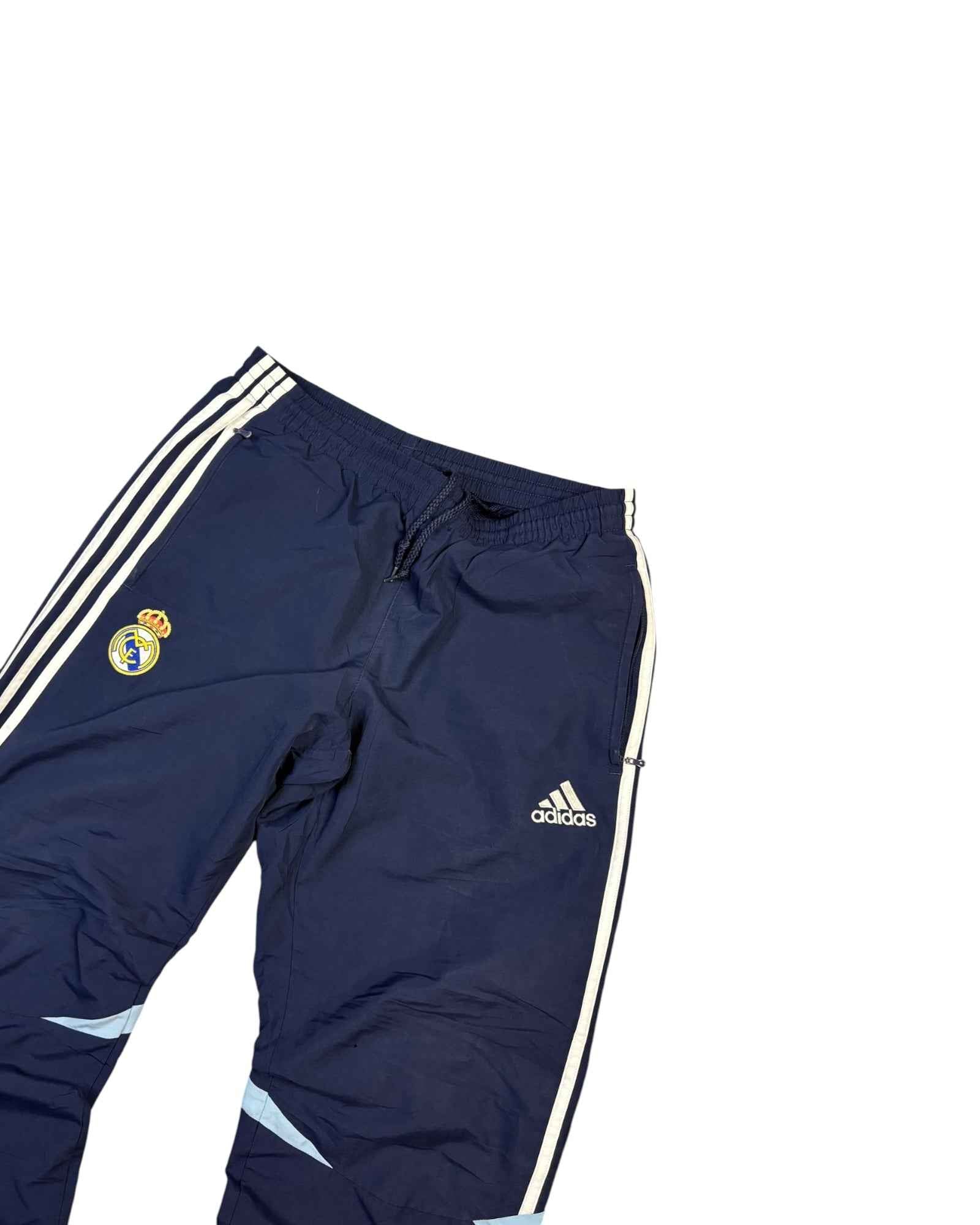 Vintage 2000s Adidas x Real Madrid Sweatpants | Navy Blue | Size M