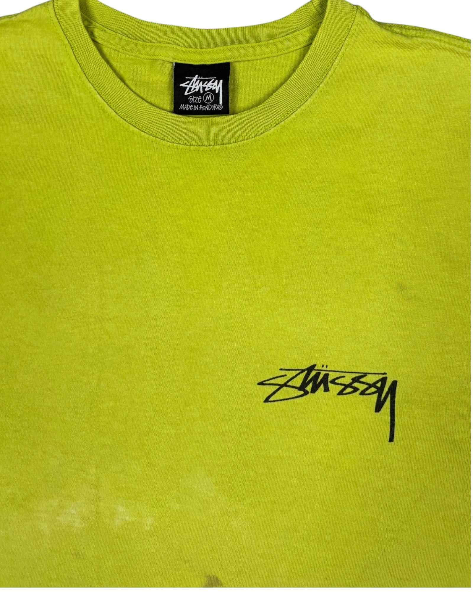 Vintage Stussy Aliens Tee | Green | Size M | Grade B