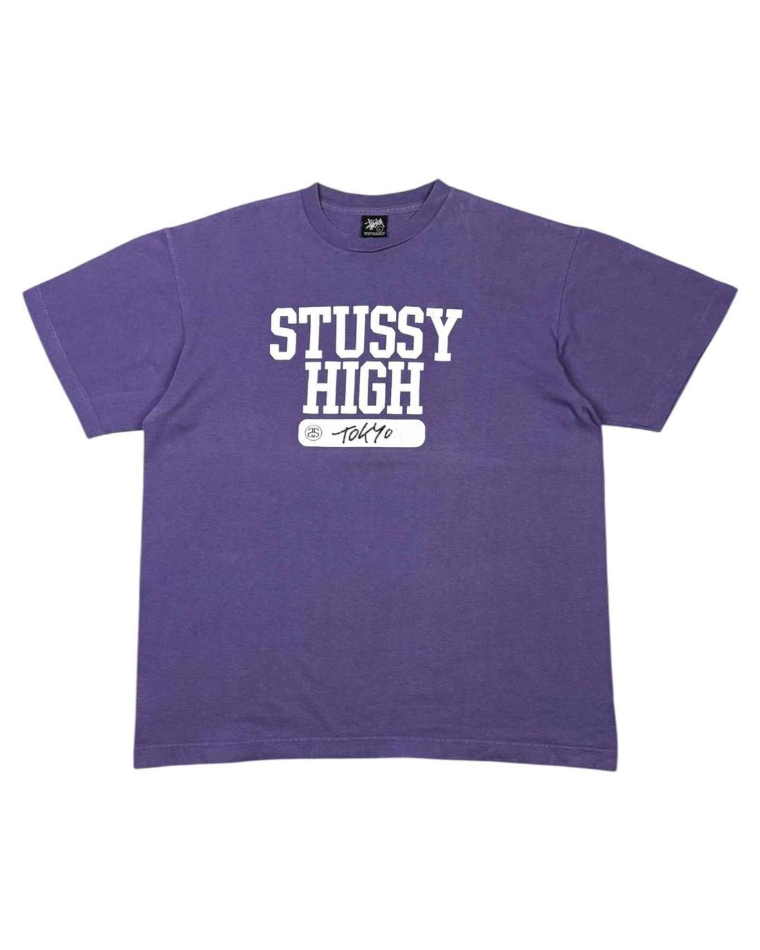 Vintage Stussy Boxy Heavyweight Tee | Purple | Size M