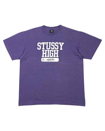 Vintage Stussy Boxy Heavyweight Tee | Purple | Size M