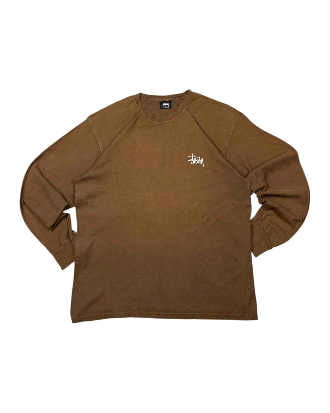 Stussy Long Sleeve Tee | Brown | Size L
