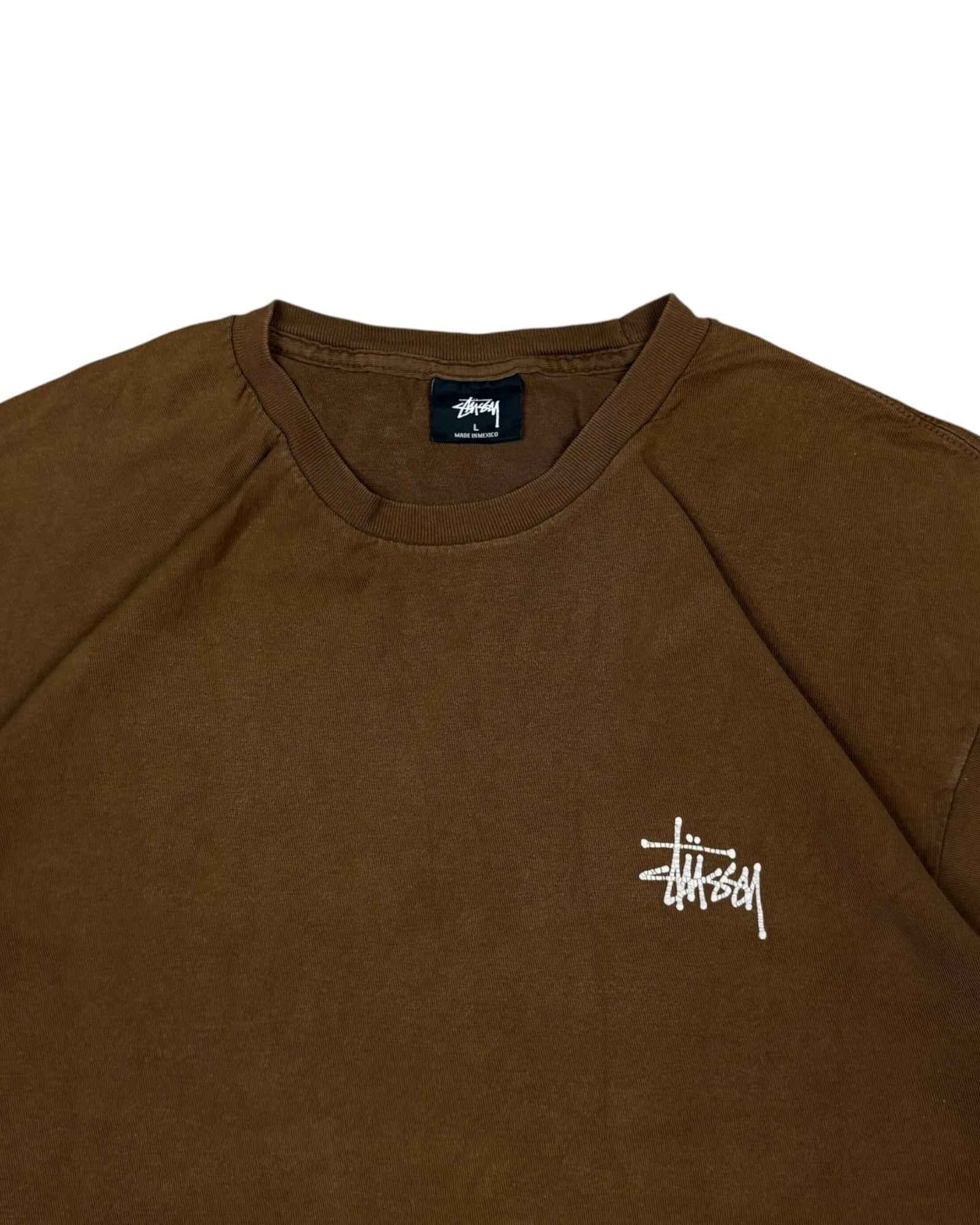 Stussy Long Sleeve Tee | Brown | Size L