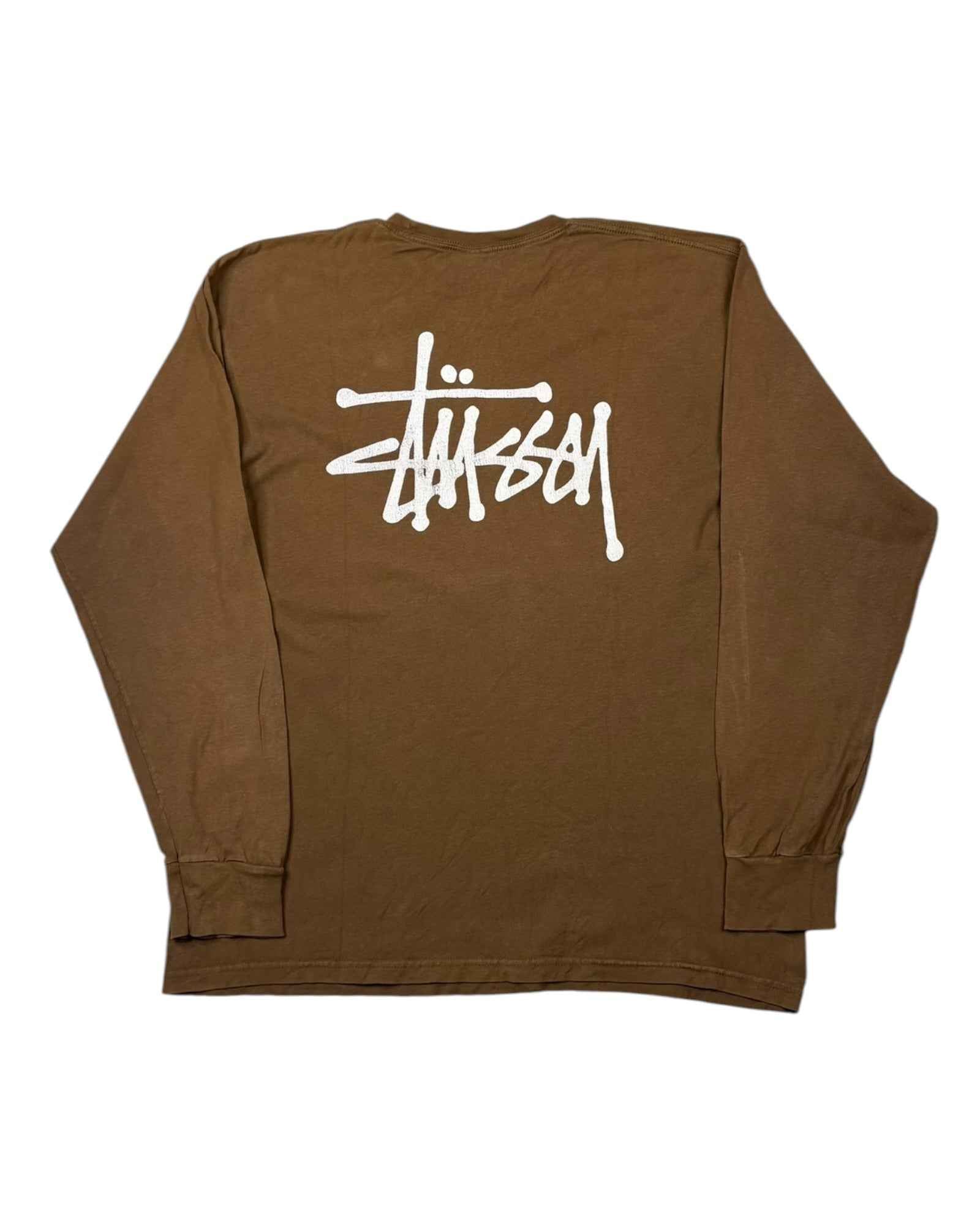 Stussy Long Sleeve Tee | Brown | Size L