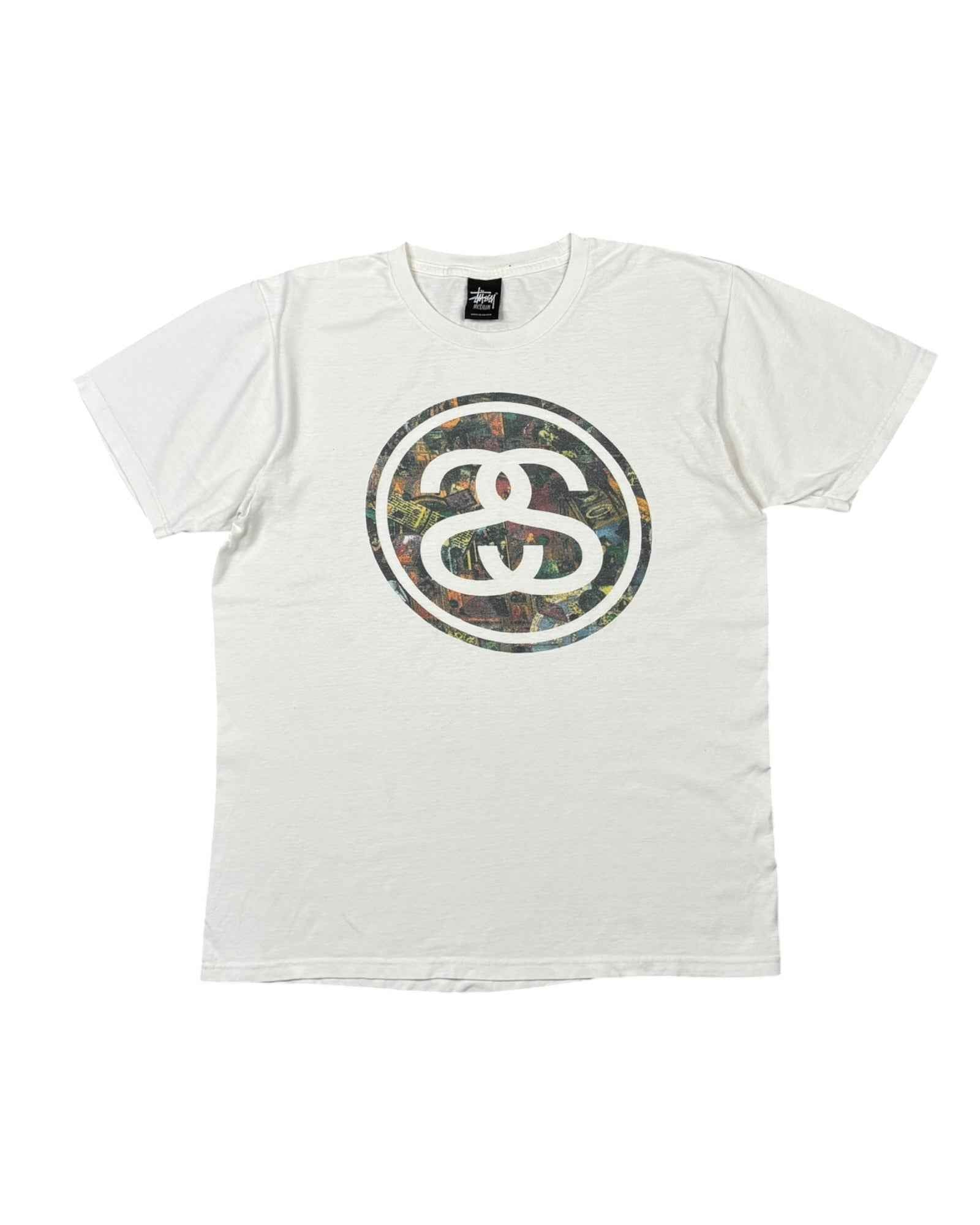 Vintage 2000s Stussy Tee | White | Size M