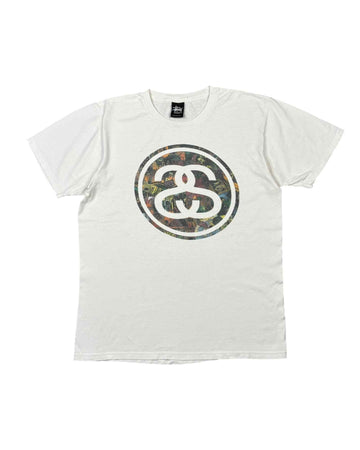 Vintage 2000s Stussy Tee | White | Size M