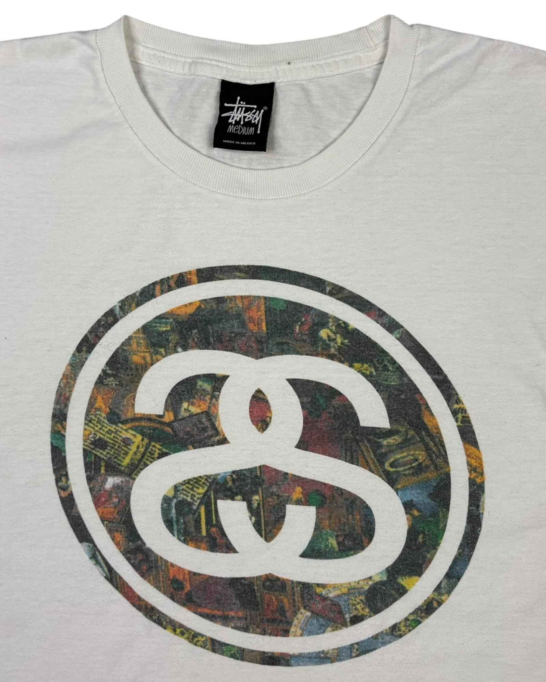Vintage 2000s Stussy Tee | White | Size M