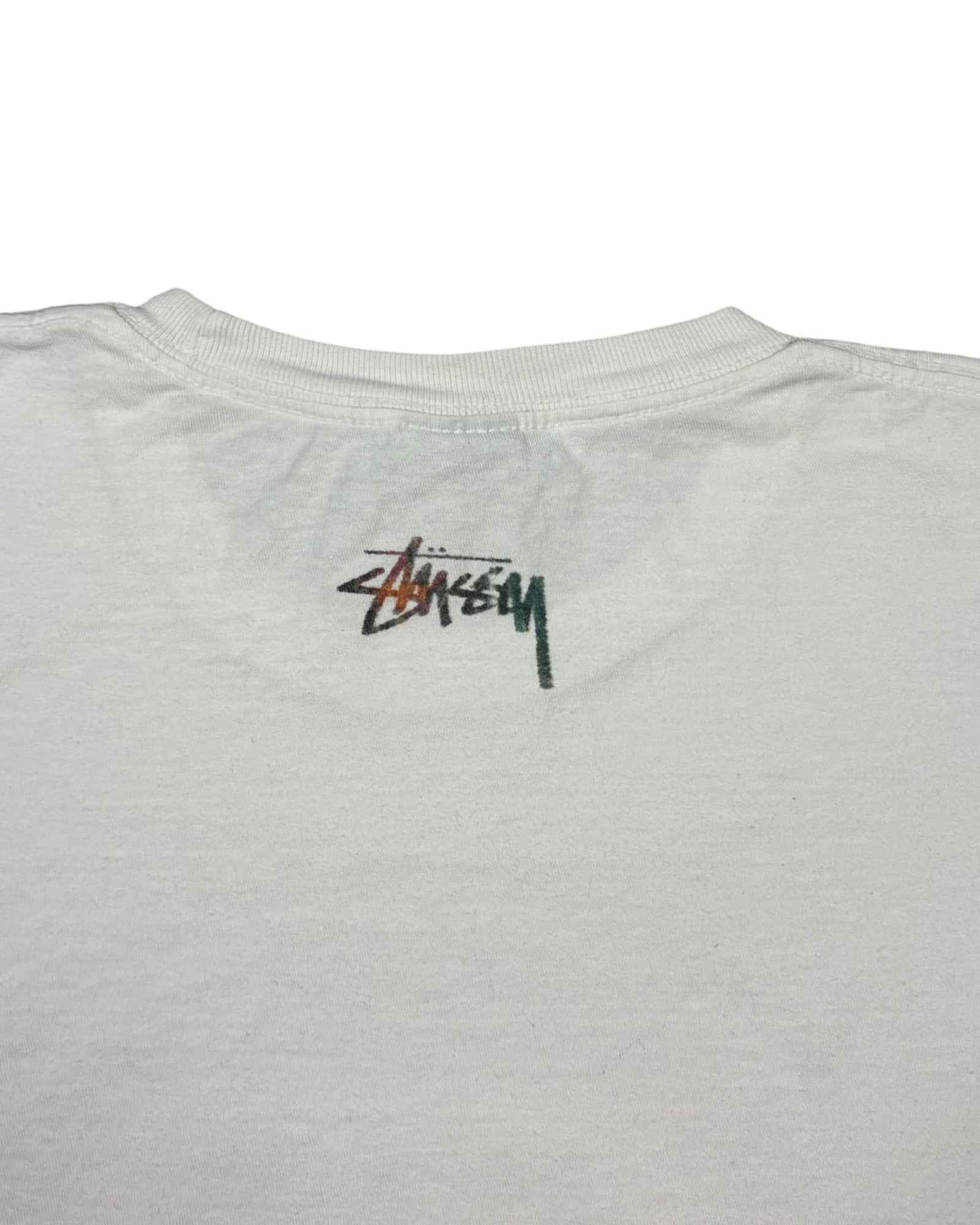 Vintage 2000s Stussy Tee | White | Size M