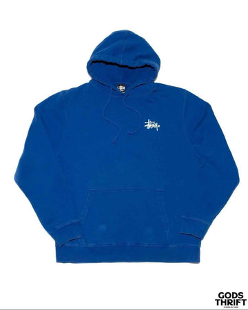 Stussy 00s Sweatshirt Navy blue (L) - Gods Thrift Athens