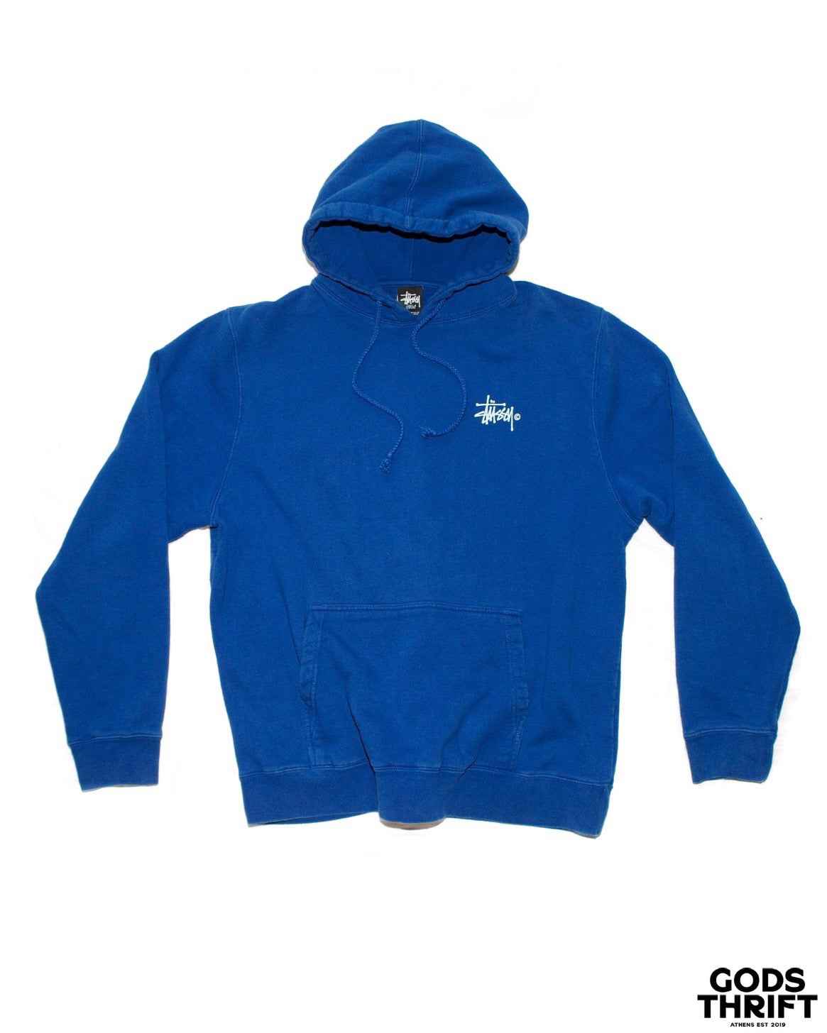Stussy 00s Sweatshirt Navy blue (L) - Gods Thrift Athens