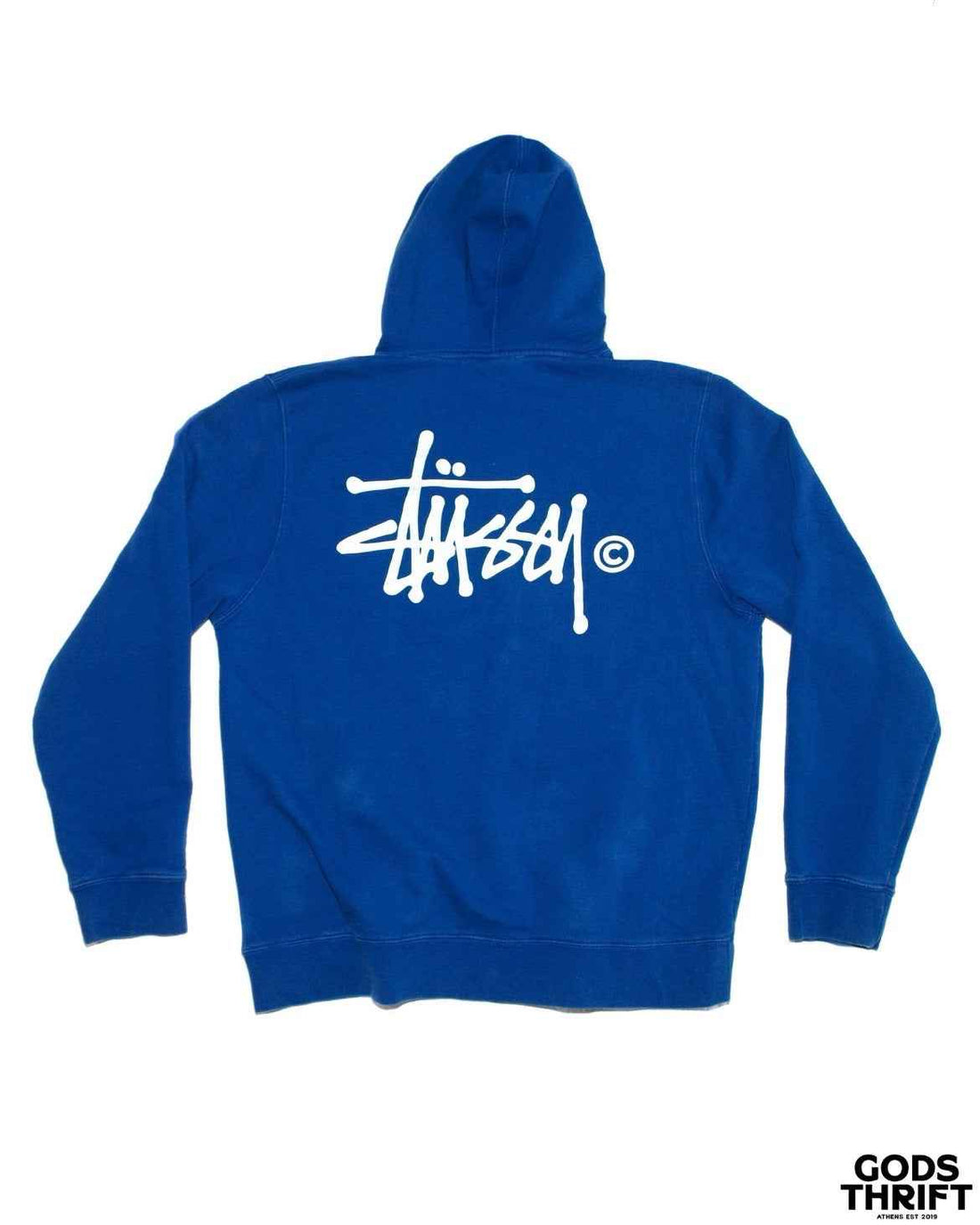 Stussy 00s Sweatshirt Navy blue (L) - Gods Thrift Athens