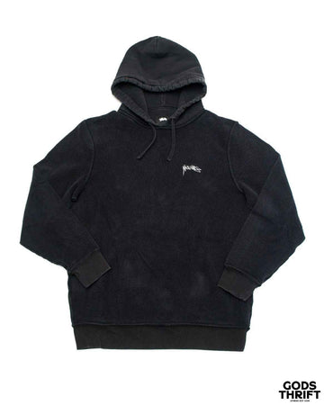 Stussy inside out Swatshirt Black (M) - Gods Thrift Athens