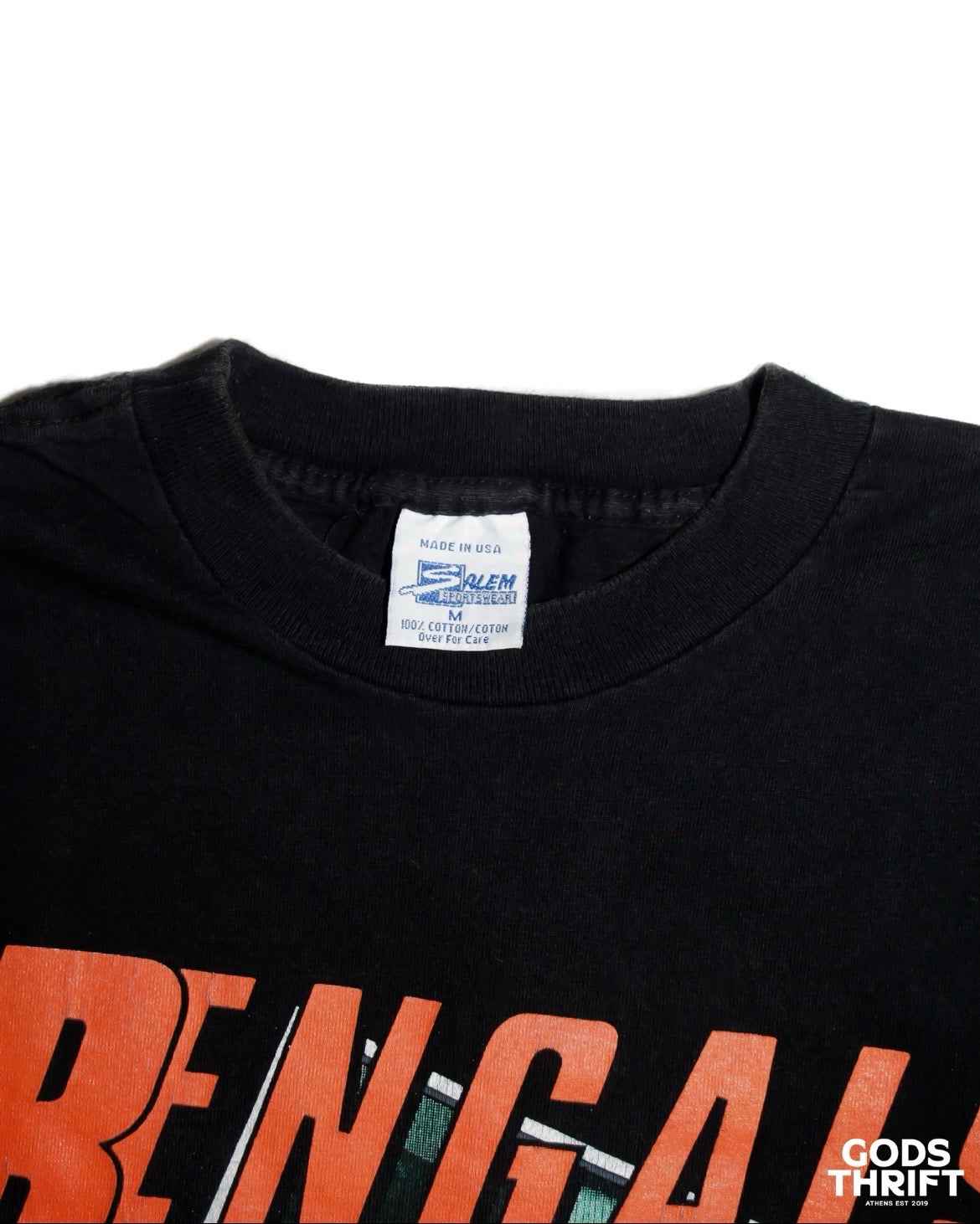 Cincinnati Bengals Tee Black (M) - Gods Thrift Athens