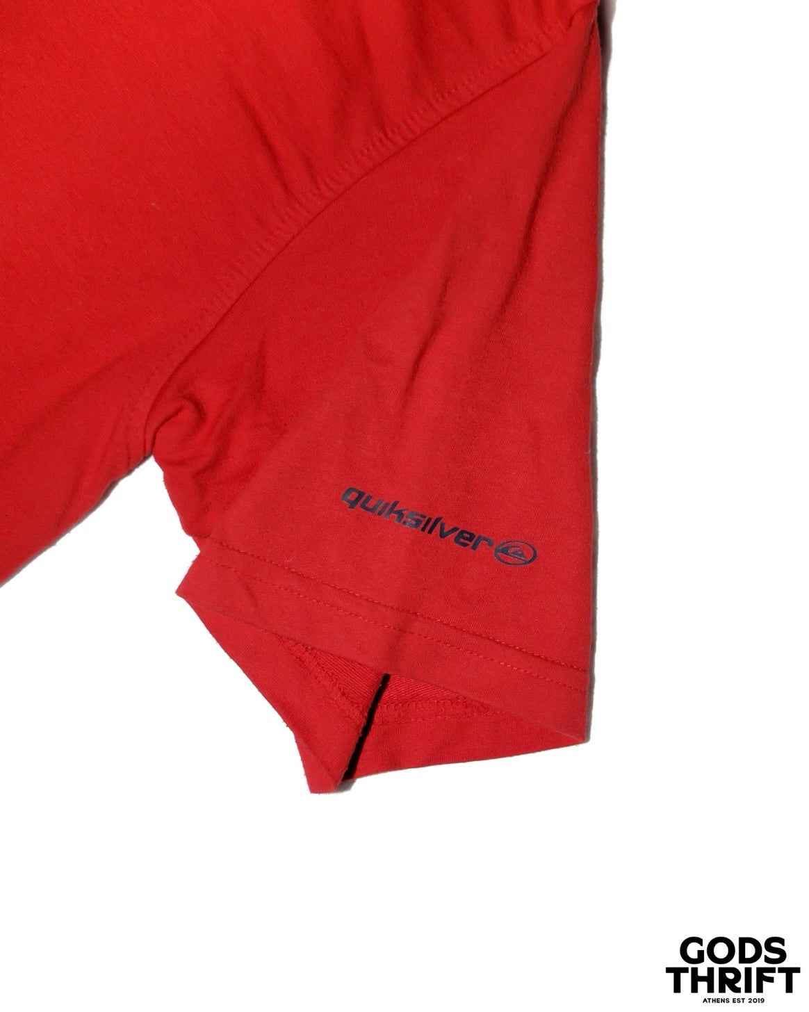 Quiksilver 90s T-shirt Red (L) - Gods Thrift Athens