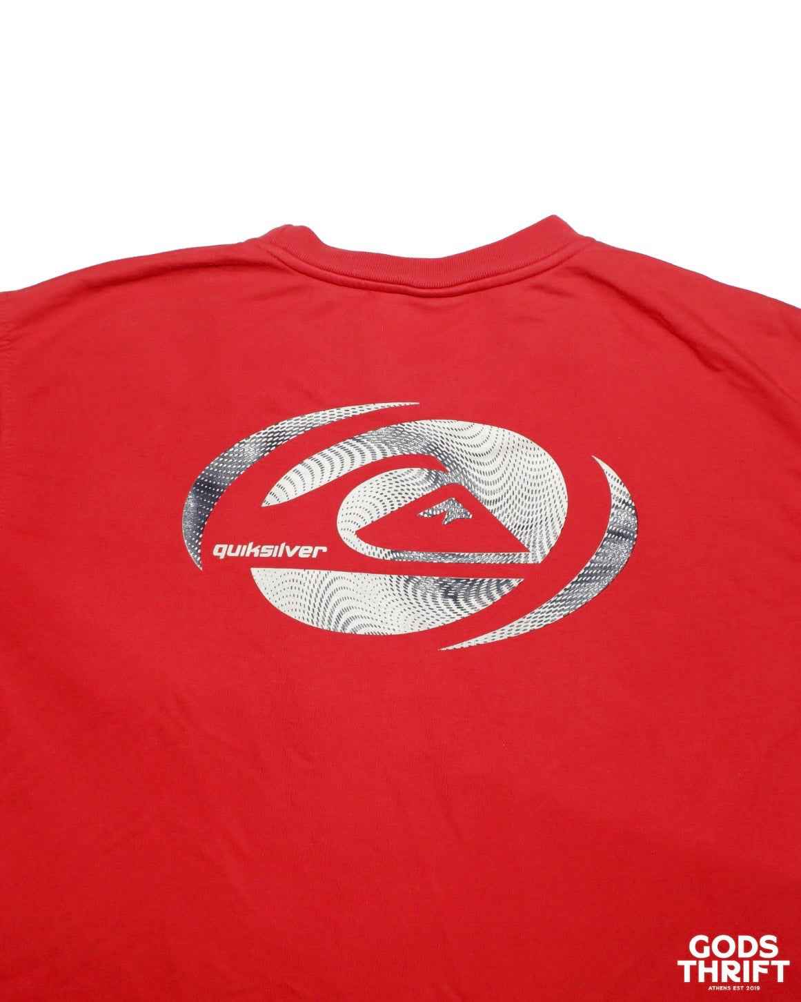 Quiksilver 90s T-shirt Red (L) - Gods Thrift Athens
