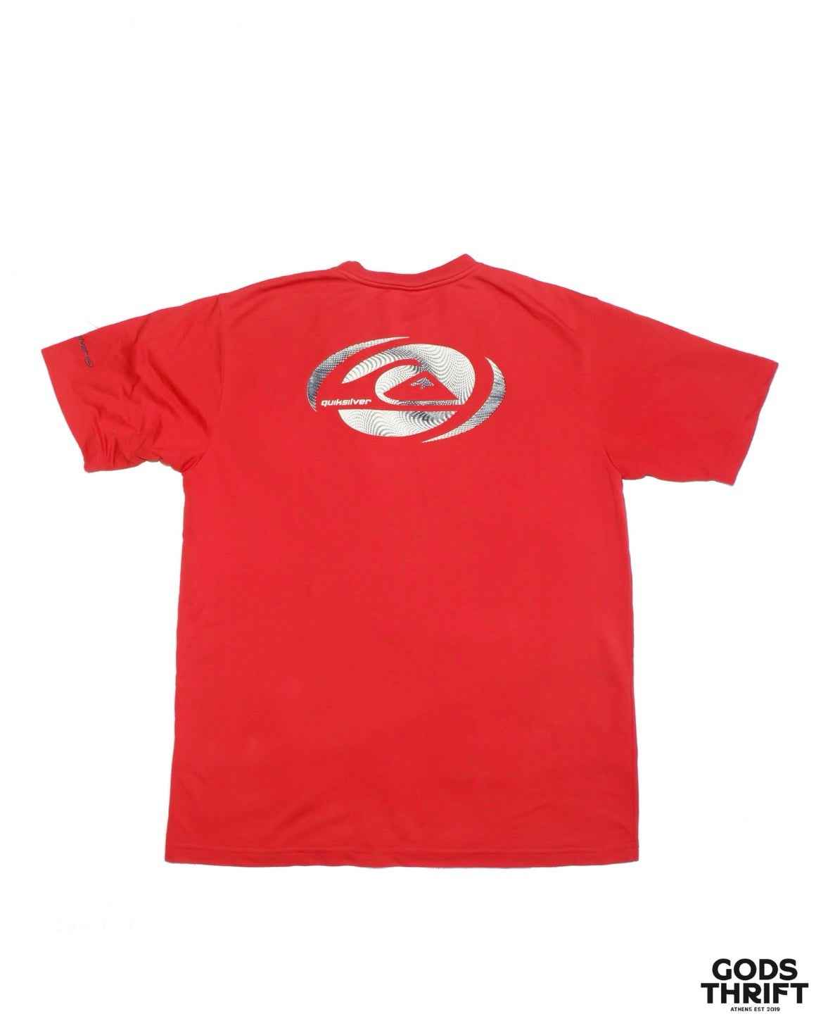 Quiksilver 90s T-shirt Red (L) - Gods Thrift Athens