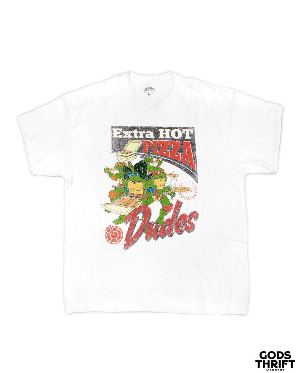 TMNT 00s T-shirt white (M) - Gods Thrift Athens