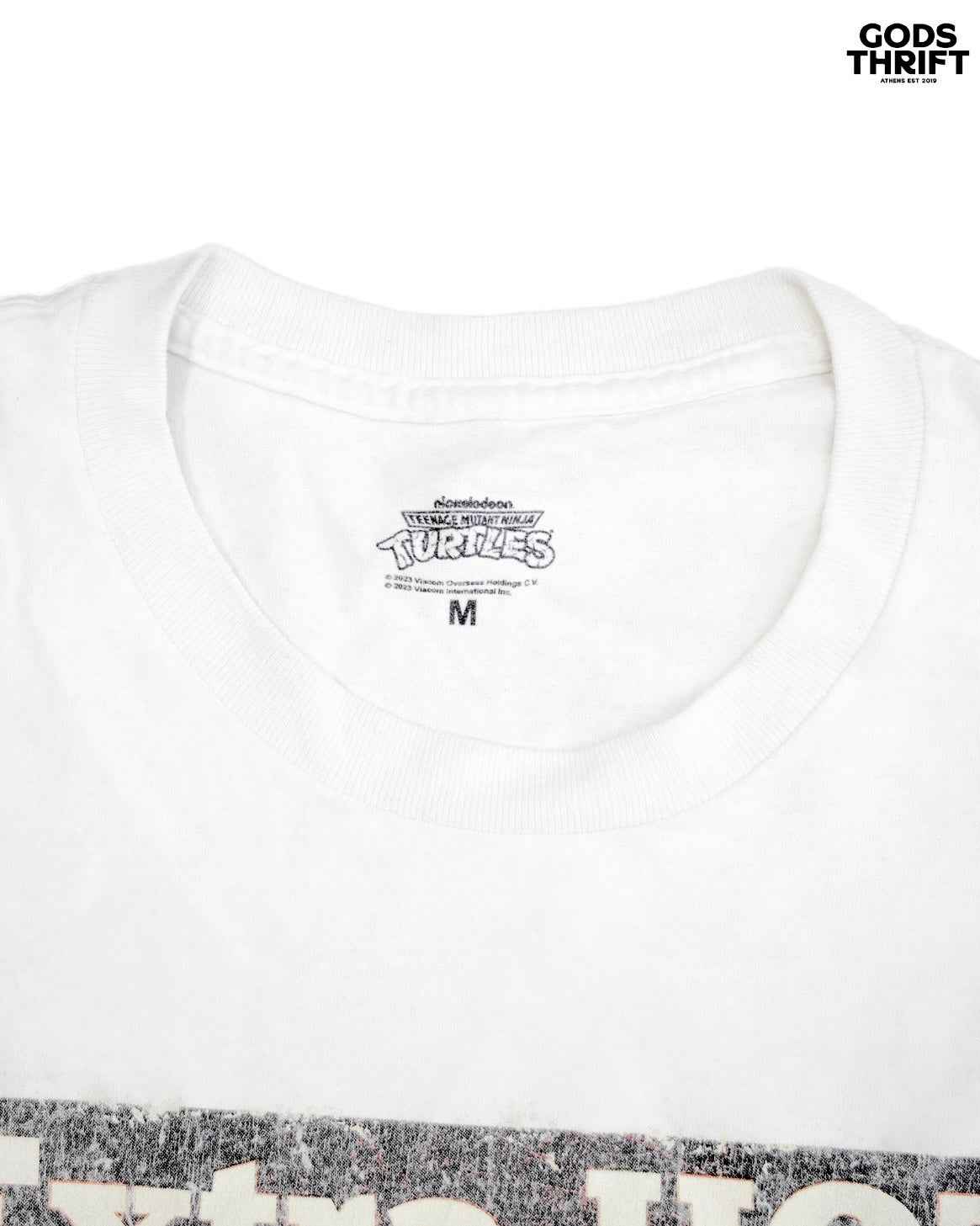 TMNT 00s T-shirt white (M) - Gods Thrift Athens