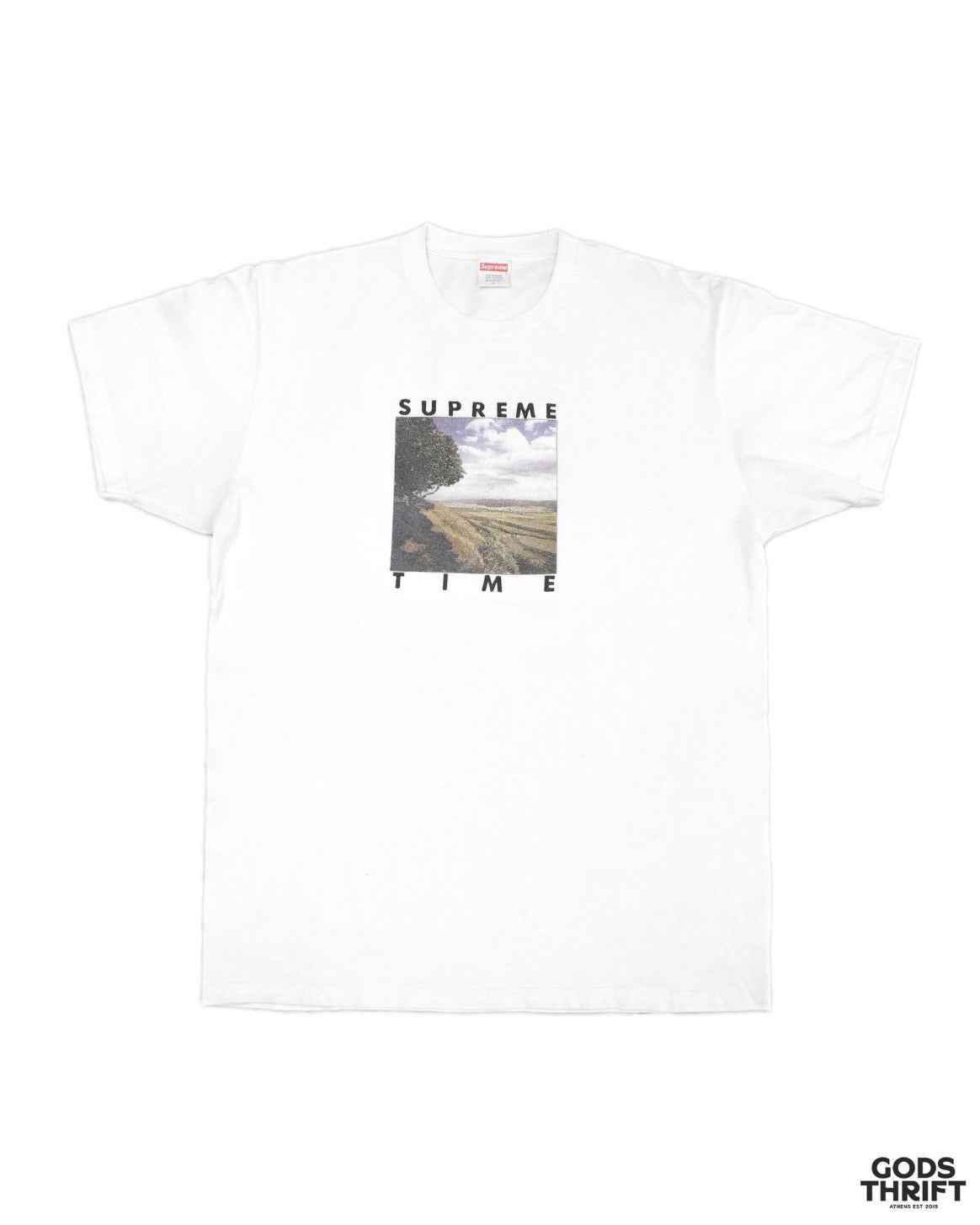 Supreme ''Time'' T-shirt (L) - Gods Thrift Athens