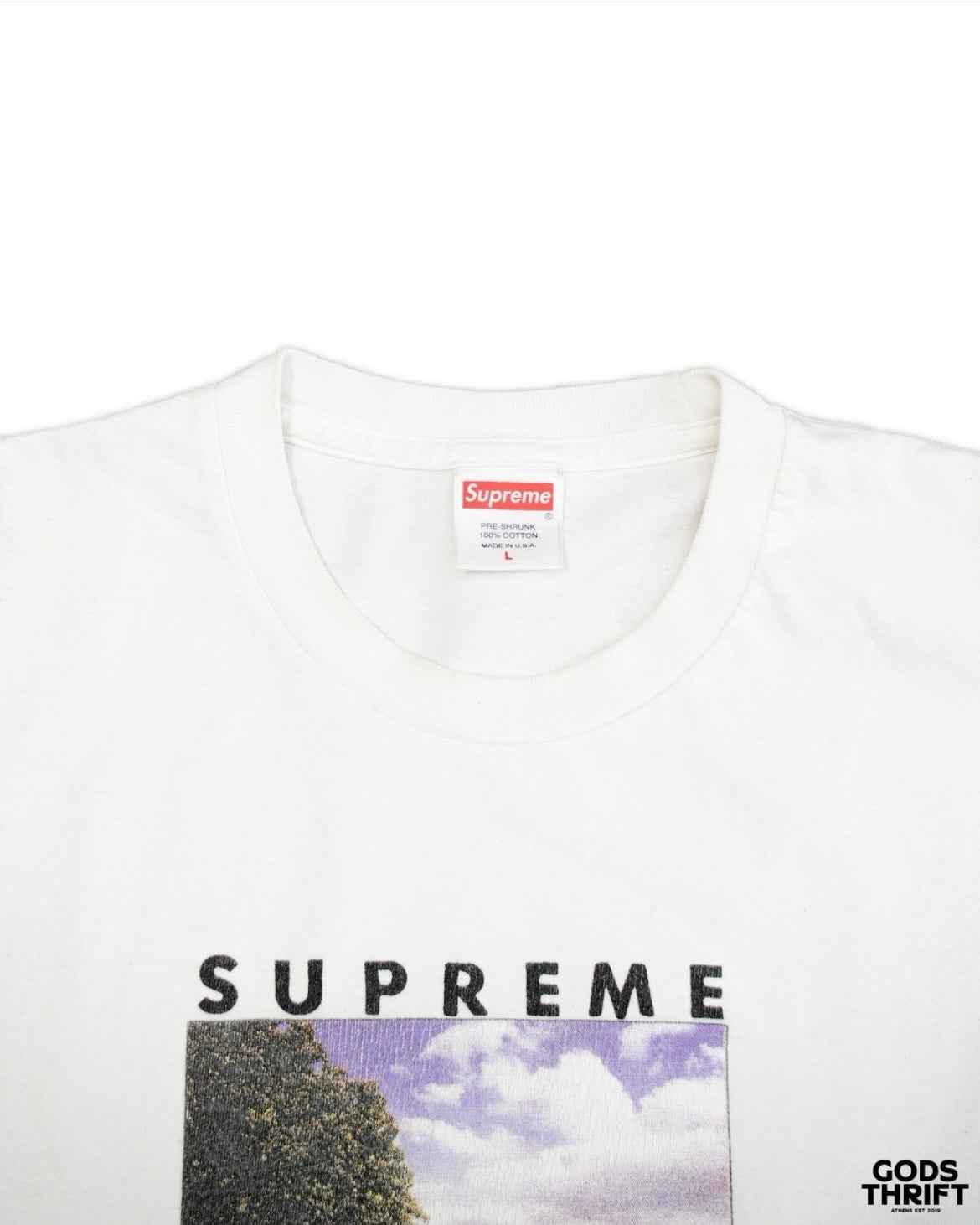 Supreme ''Time'' T-shirt (L) - Gods Thrift Athens