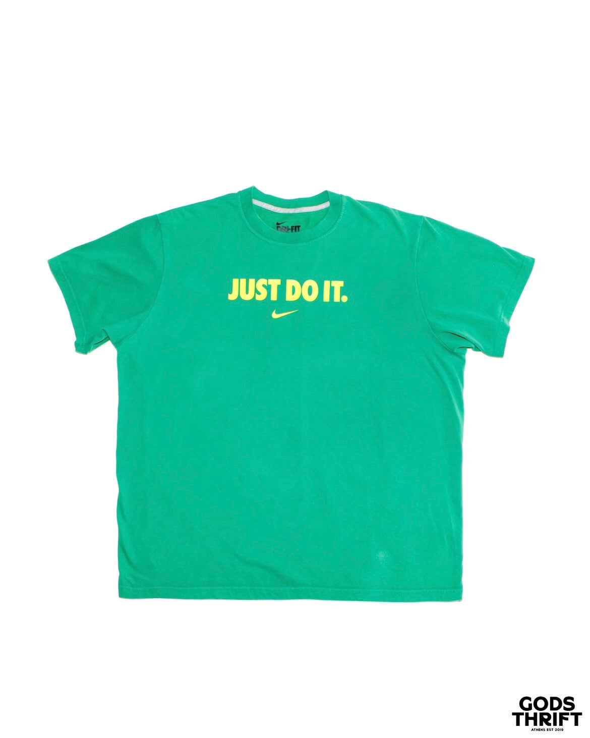 Nike "Just Do It" Tee Green (XL) - Gods Thrift Athens
