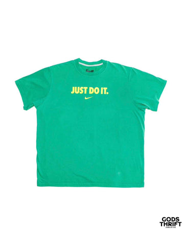 Nike "Just Do It" Tee Green (XL) - Gods Thrift Athens