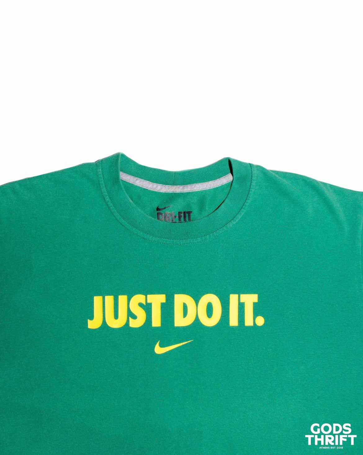 Nike "Just Do It" Tee Green (XL) - Gods Thrift Athens