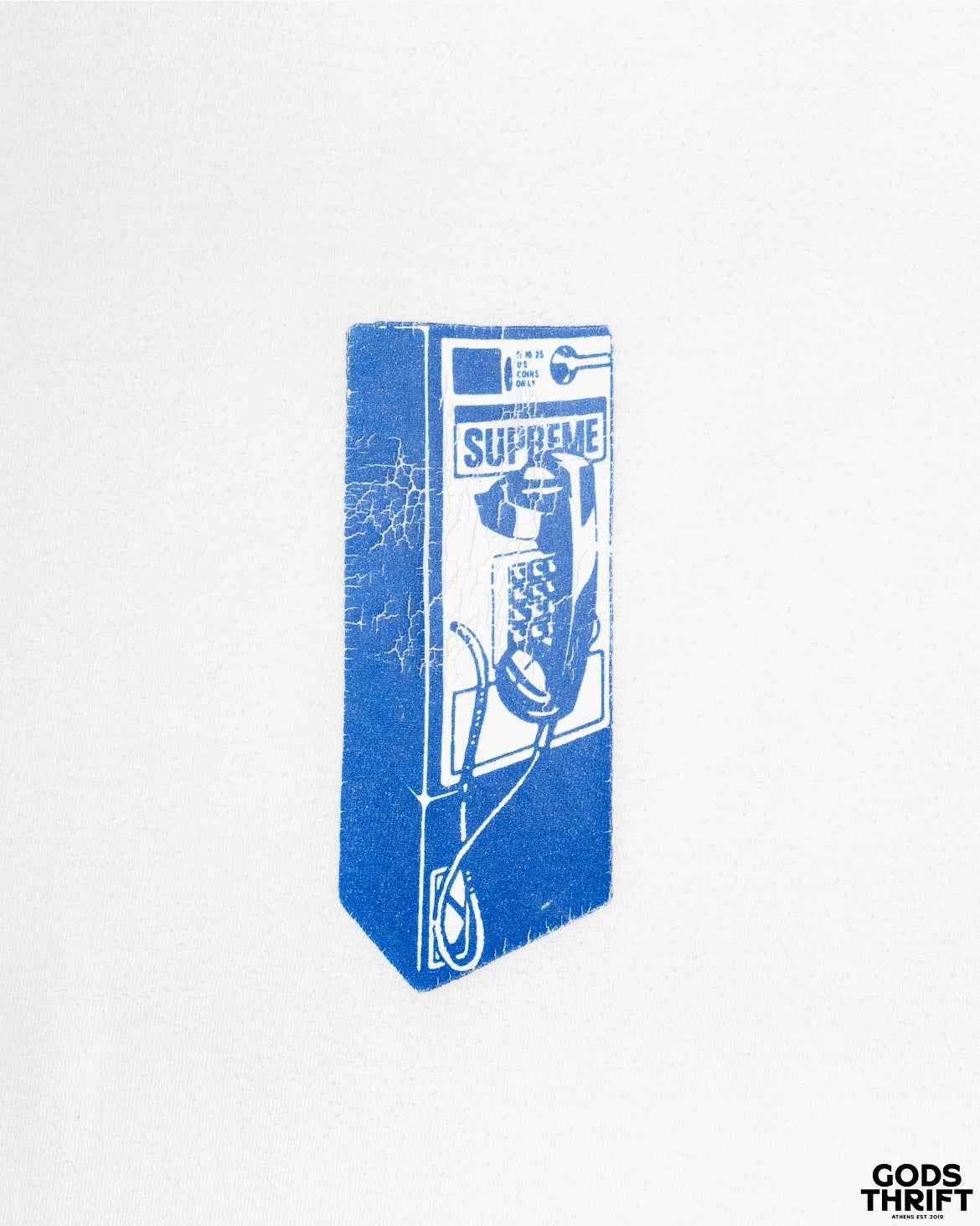Supreme Payphone Tee FW18 (L) - Gods Thrift Athens