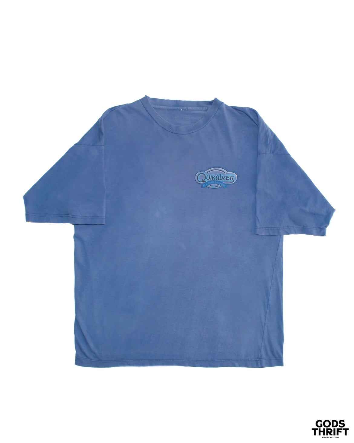 Quiksilver 90s T-shirt Blue (L) - Gods Thrift Athens