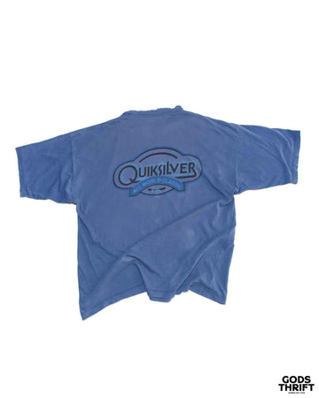 Quiksilver 90s T-shirt Blue (L) - Gods Thrift Athens