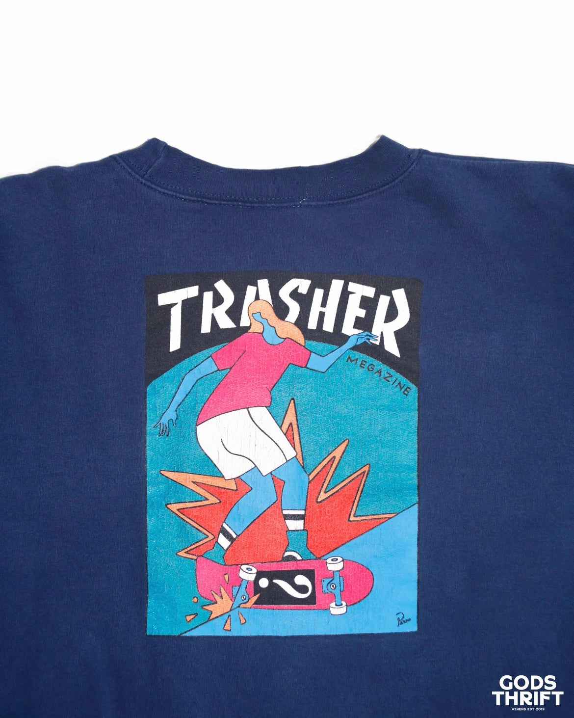 Thrasher X Patta Crewneck (M) - Gods Thrift Athens