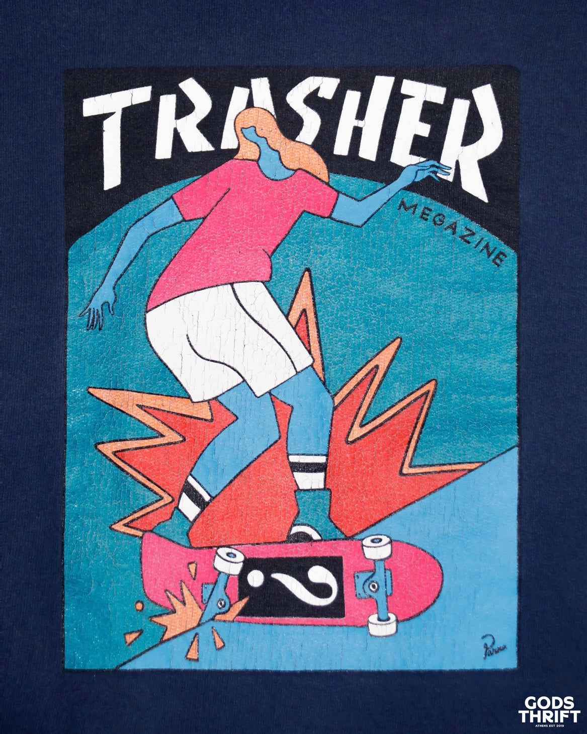Thrasher X Patta Crewneck (M) - Gods Thrift Athens