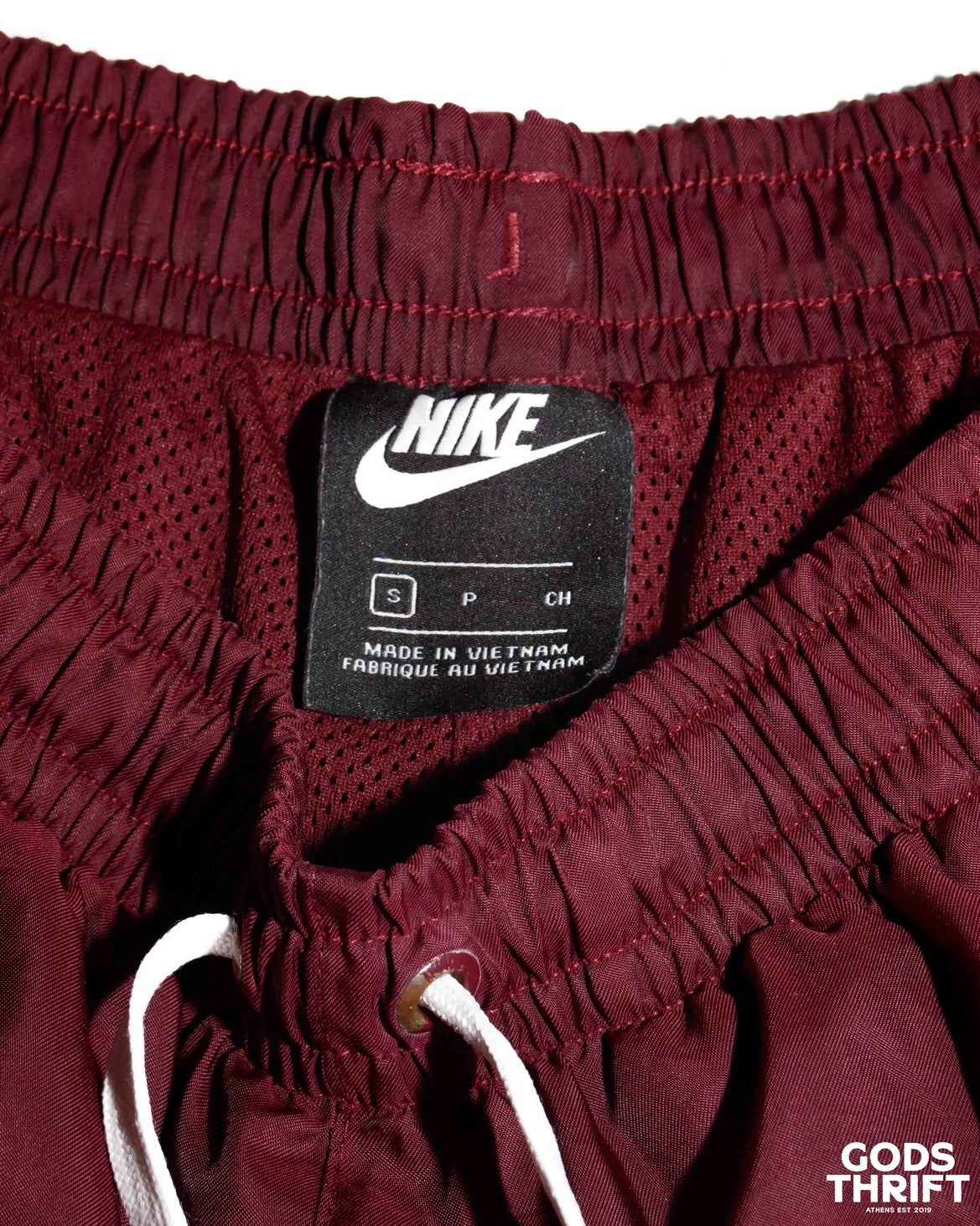 Nike swim shorts burgundy (S) - Gods Thrift Athens