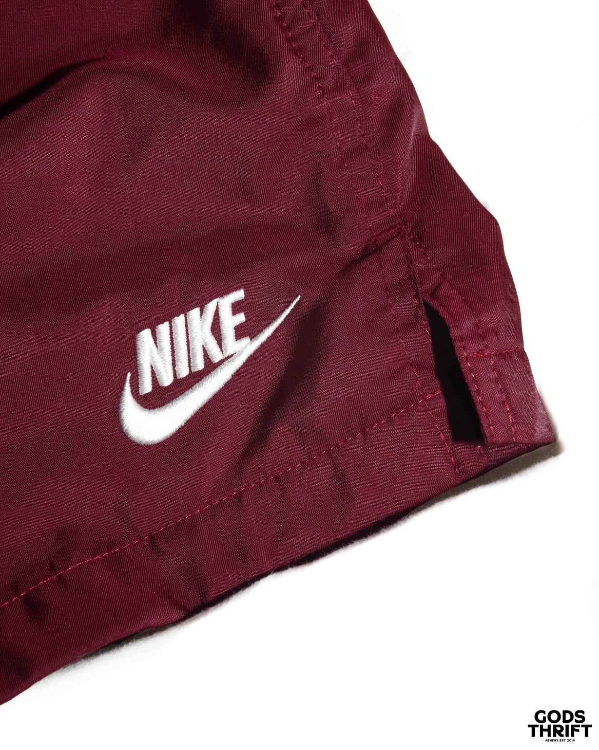 Nike swim shorts burgundy (S) - Gods Thrift Athens