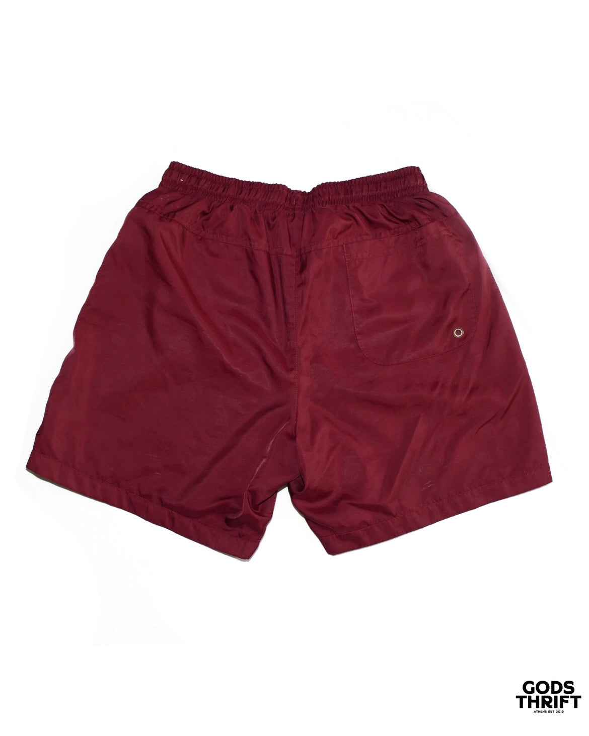 Nike swim shorts burgundy (S) - Gods Thrift Athens