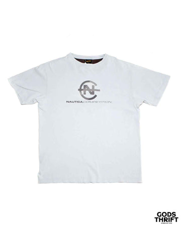 Nautica Competition T-shirt blue (M) - Gods Thrift Athens
