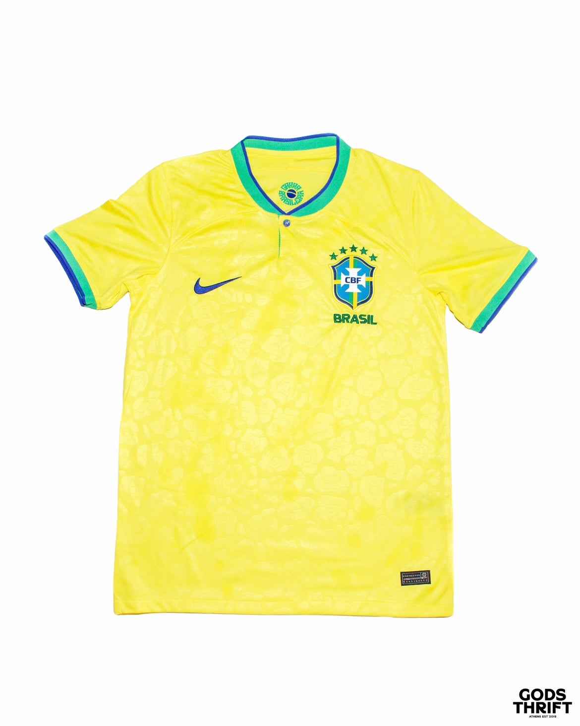 Nike Brazil Jersey tee (S) - Gods Thrift Athens