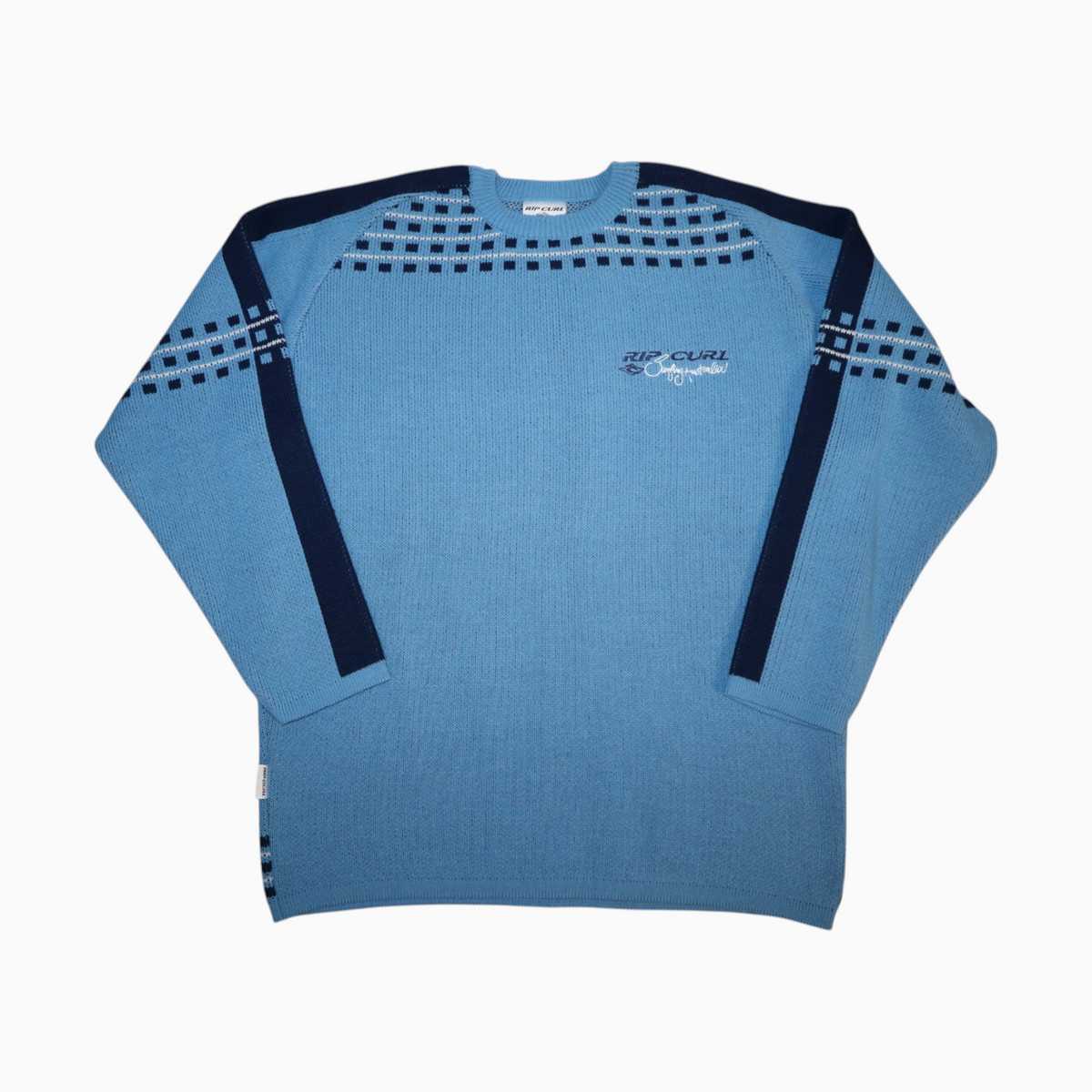 Vintage 90s Rip Curl Knitwear | Size M | Blue / Navy Blue
