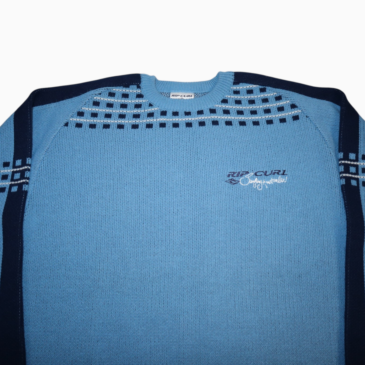 Vintage 90s Rip Curl Knitwear | Size M | Blue / Navy Blue