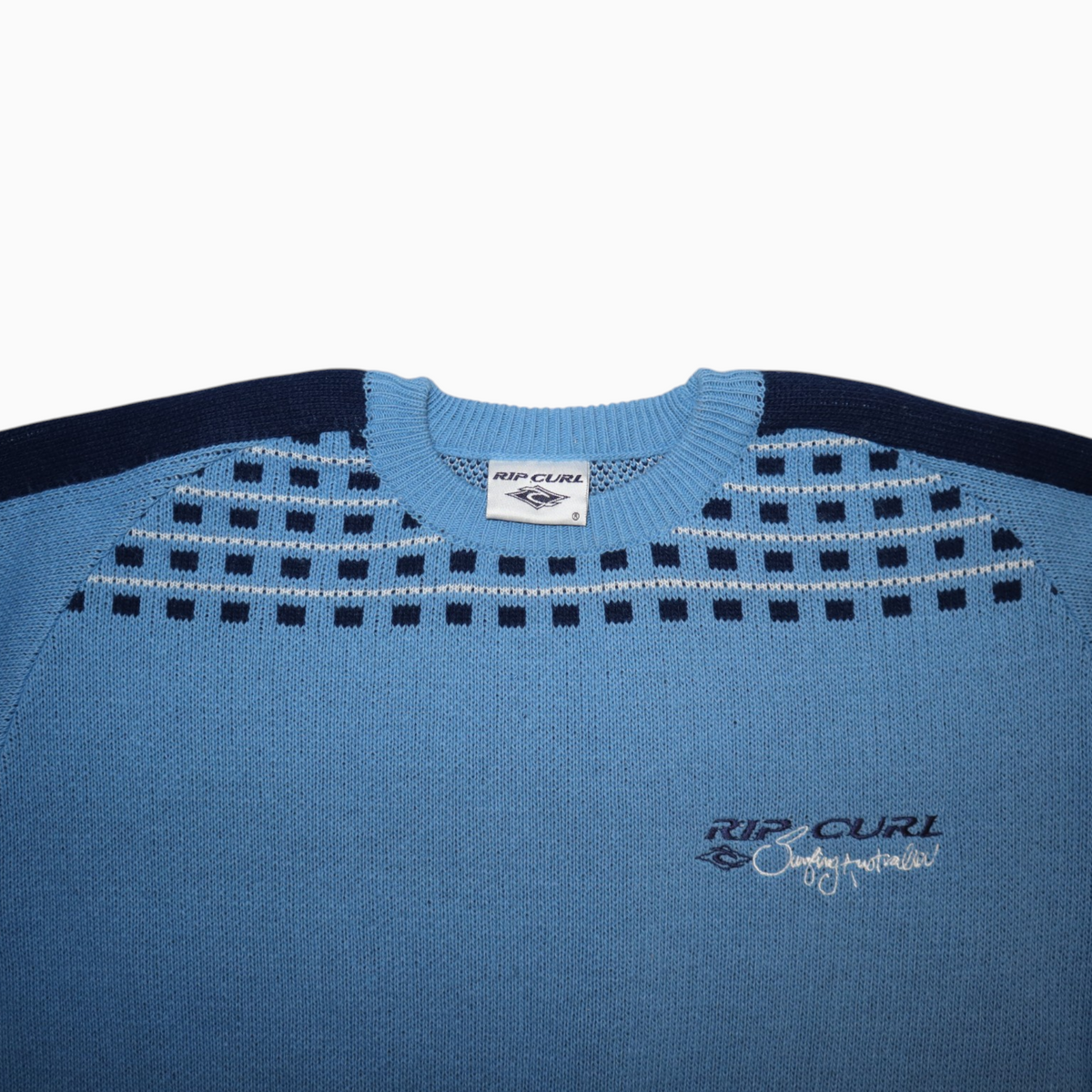 Vintage 90s Rip Curl Knitwear | Size M | Blue / Navy Blue
