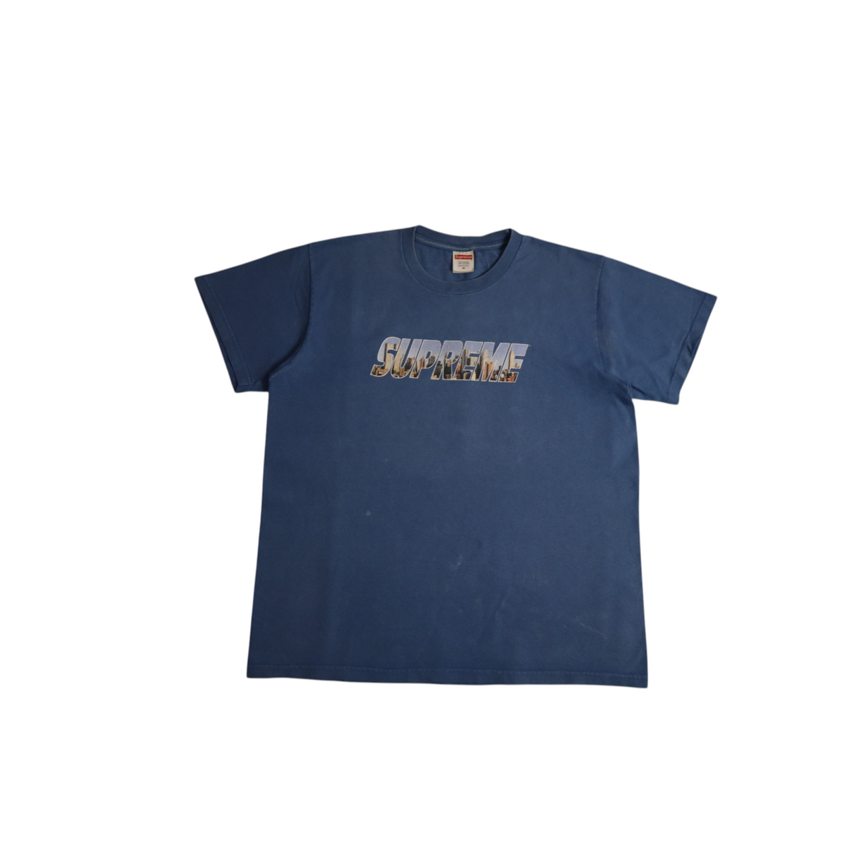 Supreme Gotham Tee FW23 | Faded Blue | Size M | Made in USA