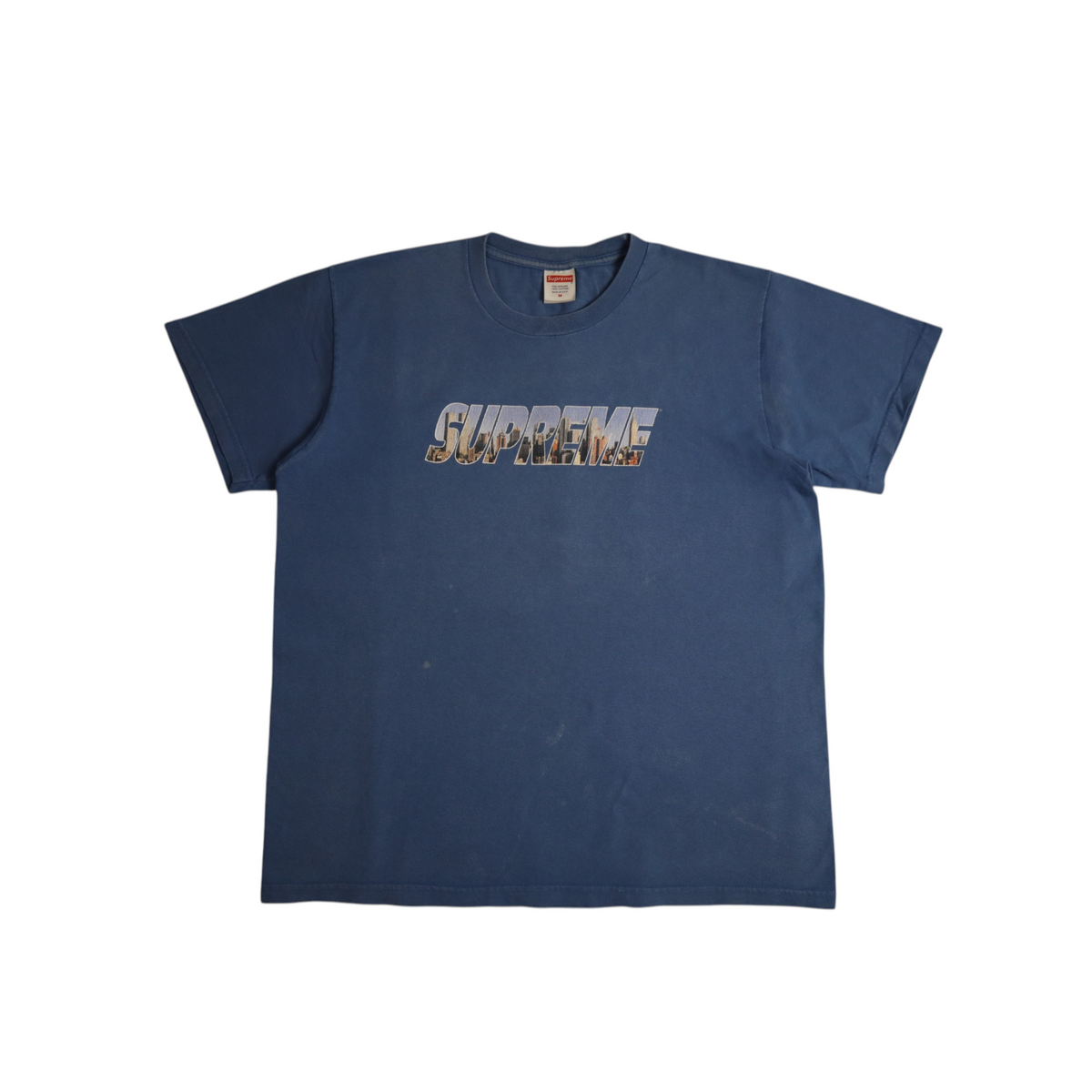 Supreme Gotham Tee FW23 | Faded Blue | Size M | Made in USA
