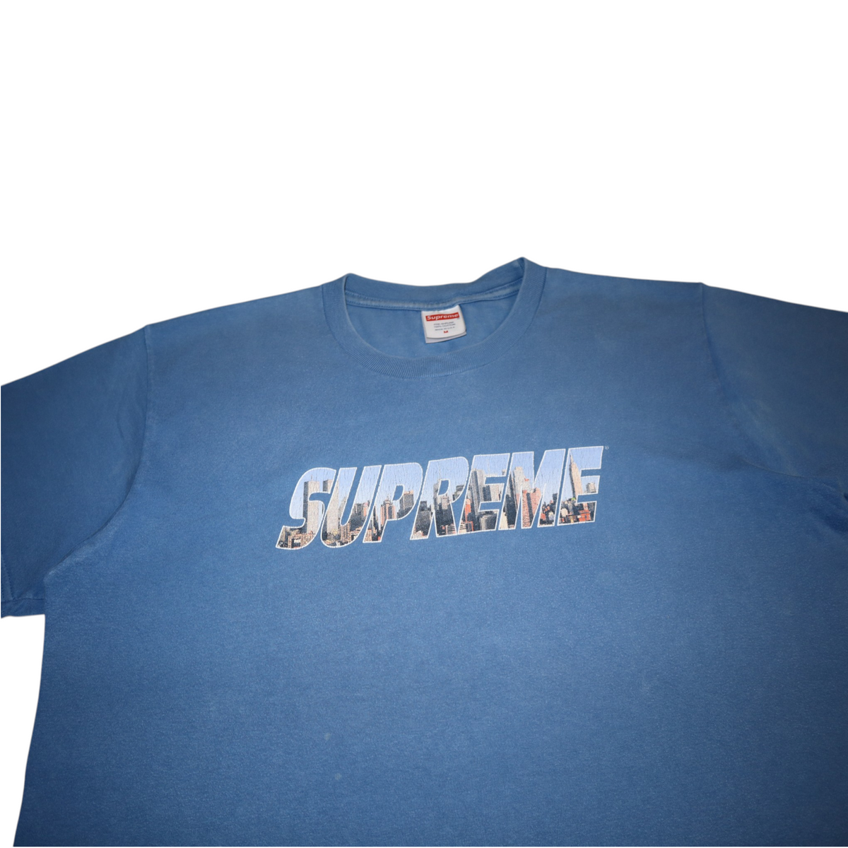 Supreme Gotham Tee FW23 | Faded Blue | Size M | Made in USA