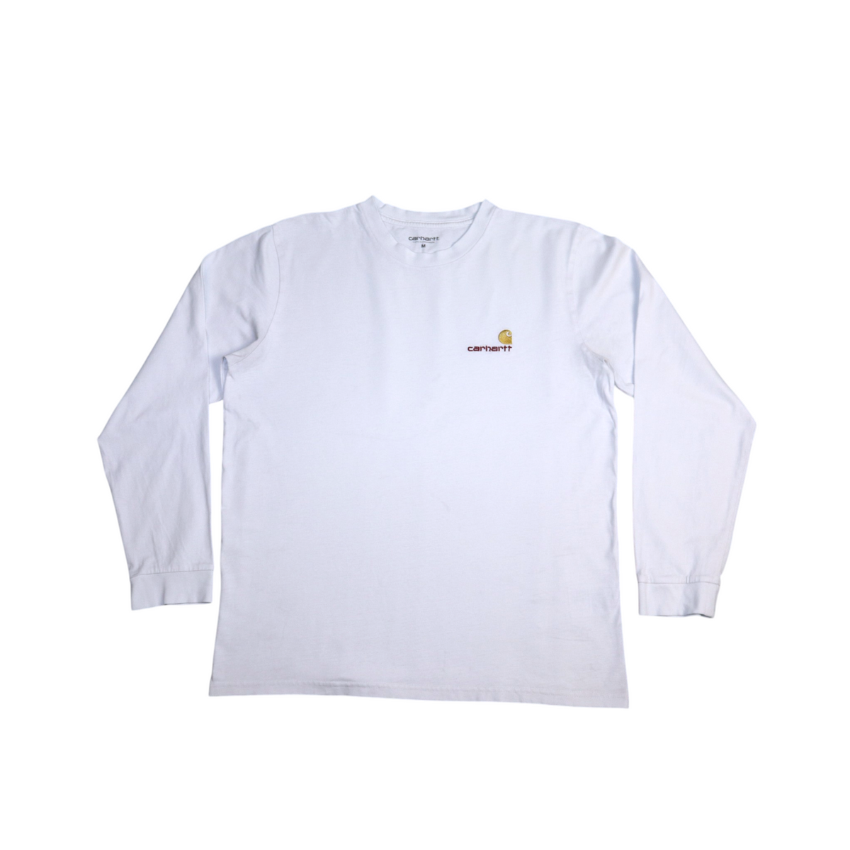 Vintage Carhartt Long Sleeve Tee | White | Size M