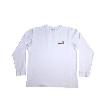 Vintage Carhartt Long Sleeve Tee | White | Size M