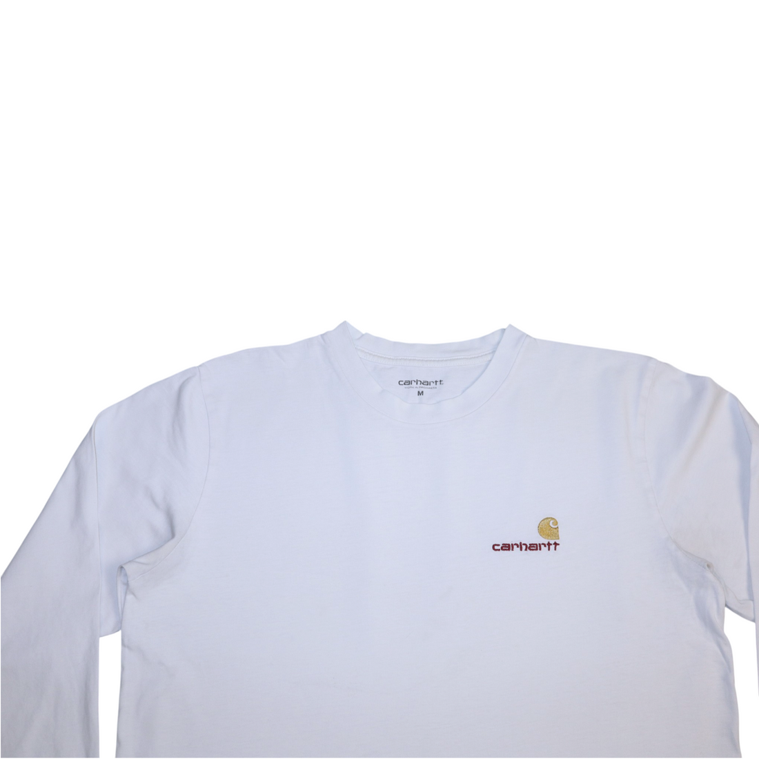Vintage Carhartt Long Sleeve Tee | White | Size M