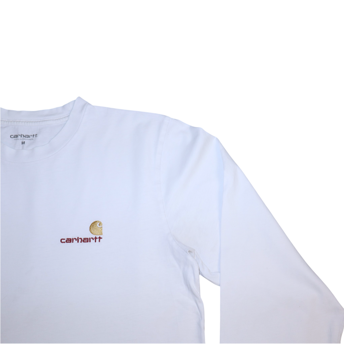 Vintage Carhartt Long Sleeve Tee | White | Size M