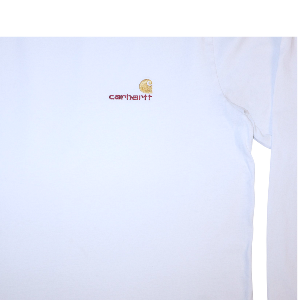 Vintage Carhartt Long Sleeve Tee | White | Size M