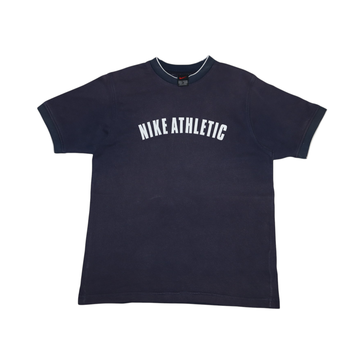 Vintage Nike Athletic Tee | Navy Blue | Size M | Made in Greece