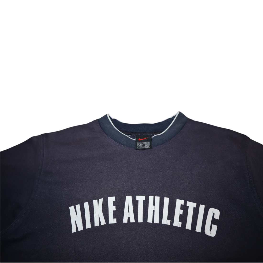 Vintage Nike Athletic Tee | Navy Blue | Size M | Made in Greece